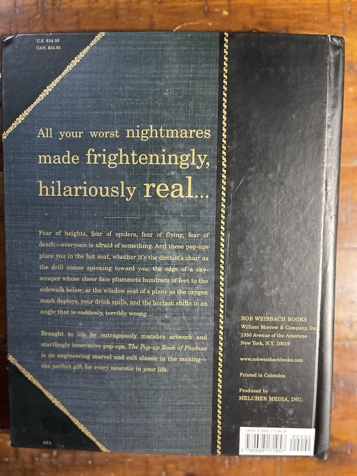 Pop-up Book of Phobias by Gary Greenberg (1999, Hardcover) First Edition