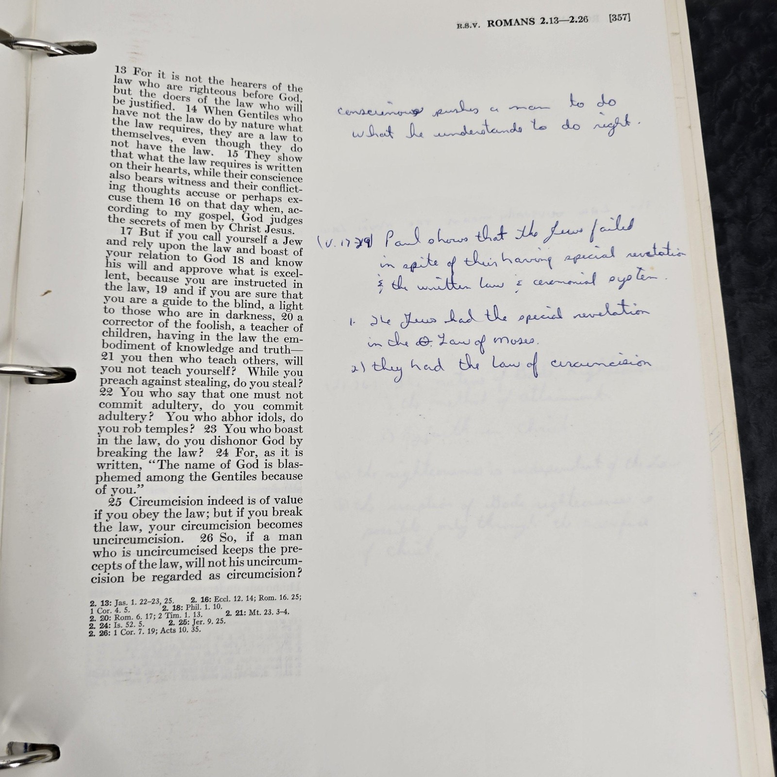 The New Covenant New Testament RSV Wide Margin 3 Ring Binder 1962 Looseleaf