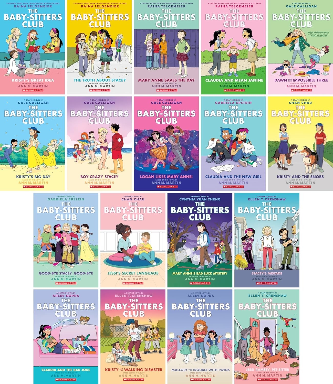 The Baby-Sitters Club Graphix (18 book series) by Ann M. Martin NEW Paperback