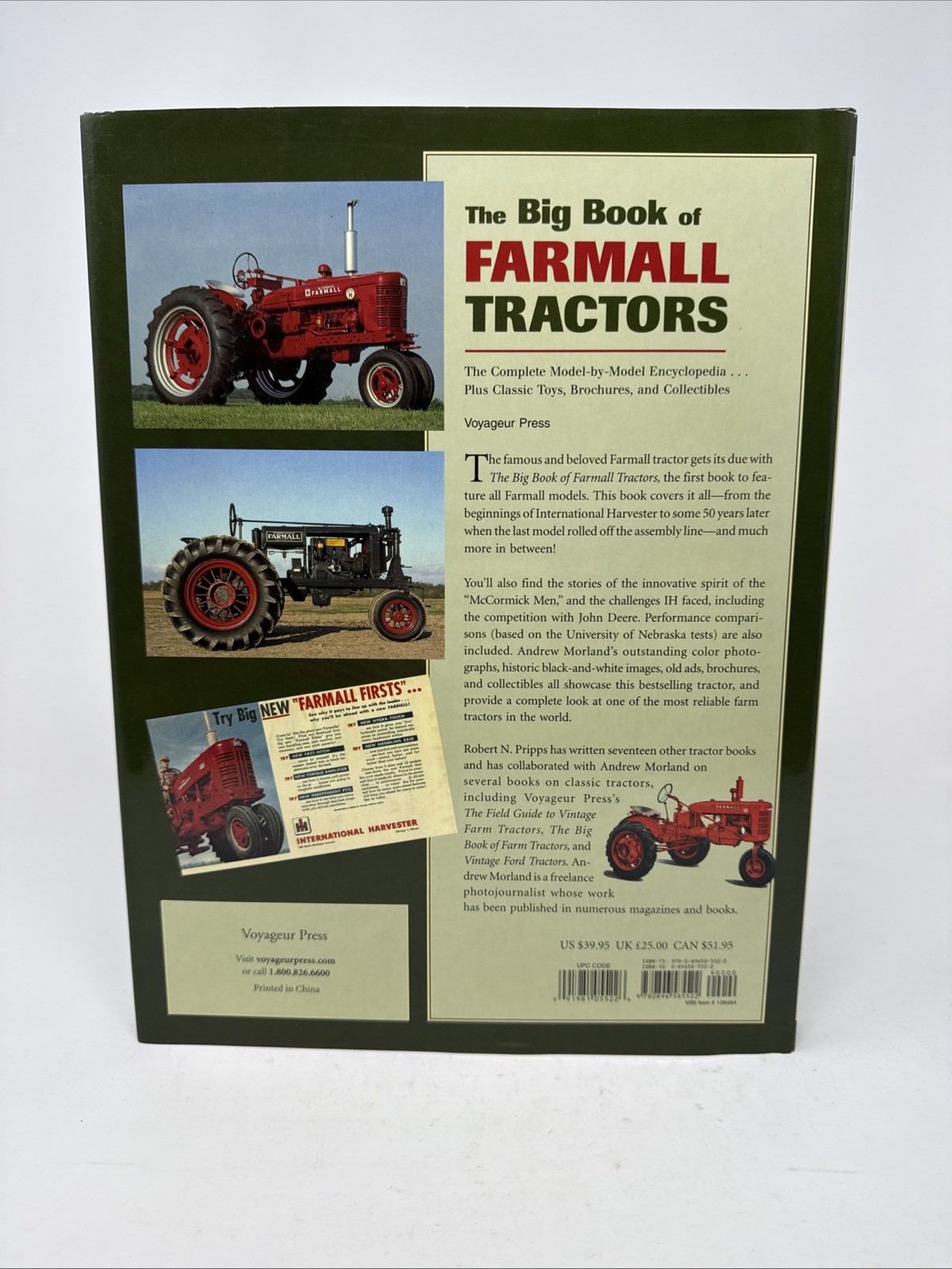 The Big Book of Farmall Tractors by Robert Pripps 2003 HC DJ Model Encyclopedia