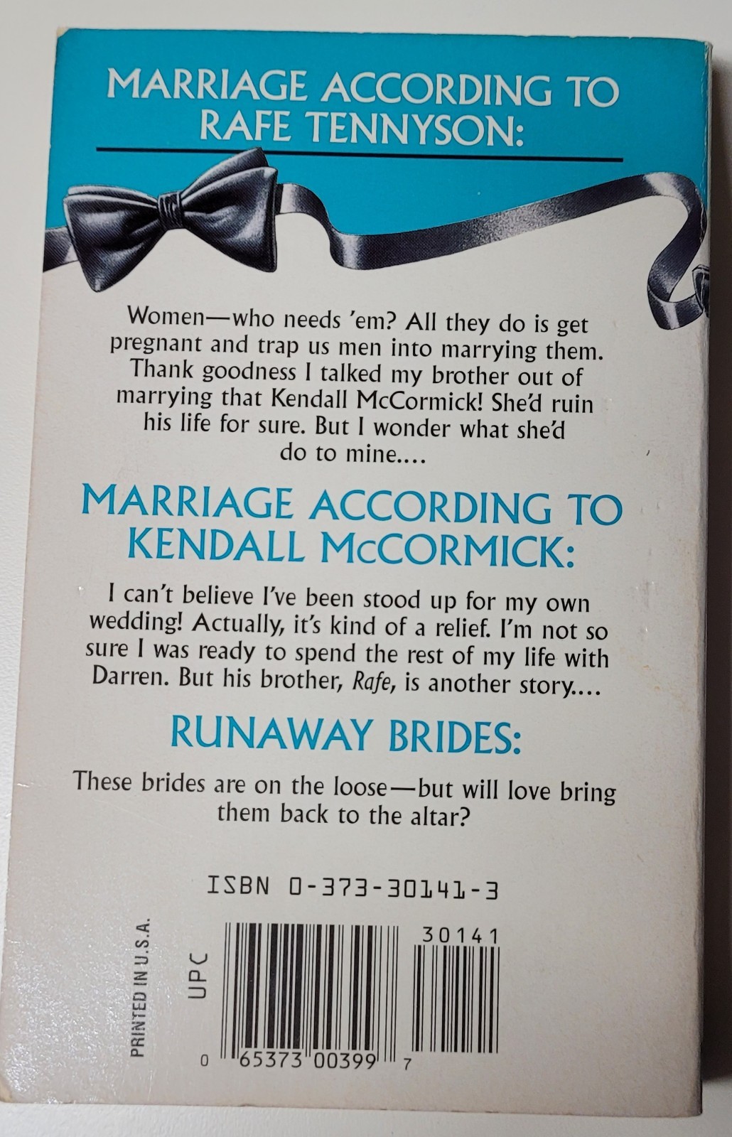 Harlequin/Silhouette Here Come the Grooms Romance Novels – 6 Runaway Brides