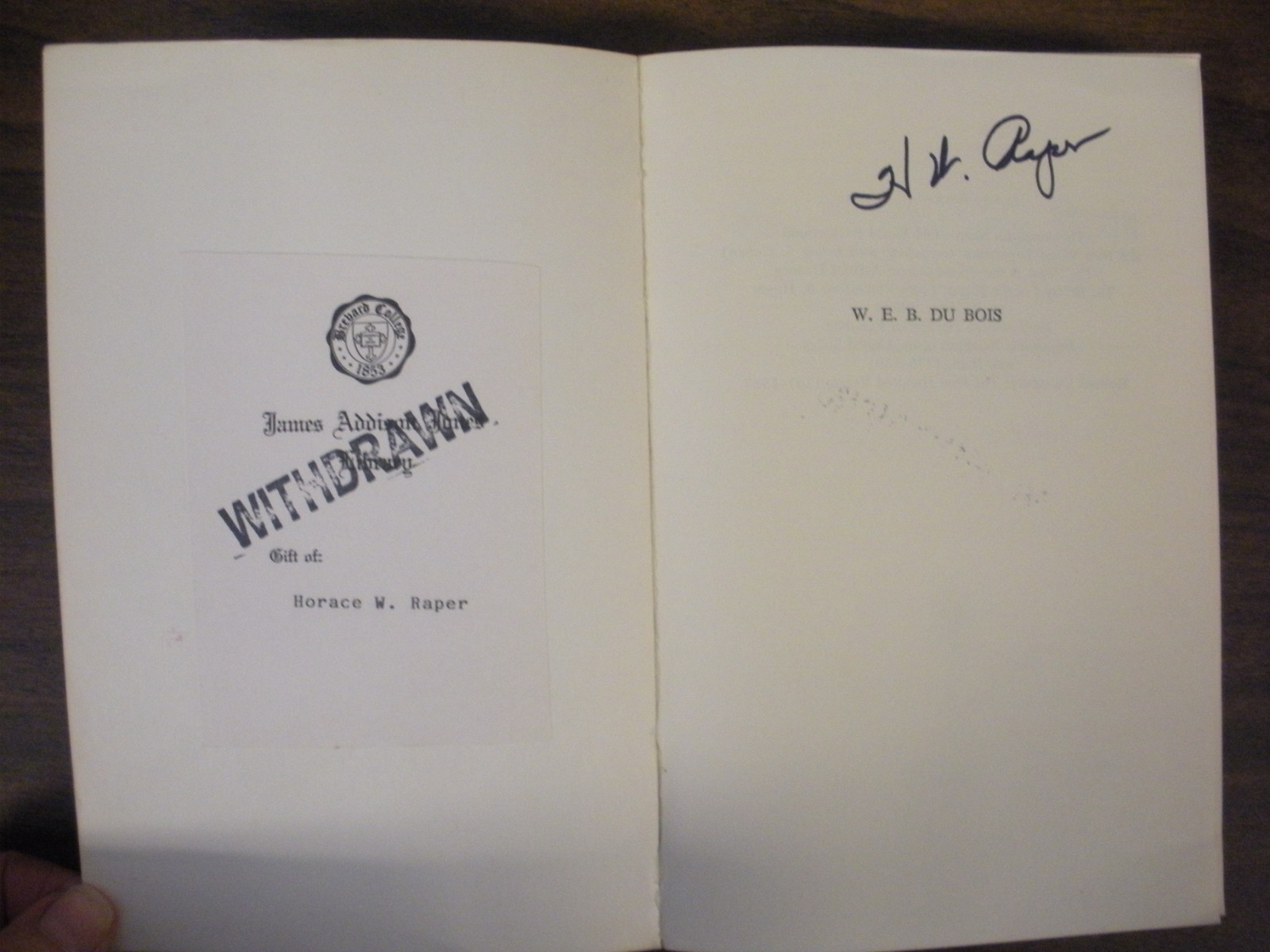 W.E.B. Du Bois: A Profile – Logan, Rayford Whittingham