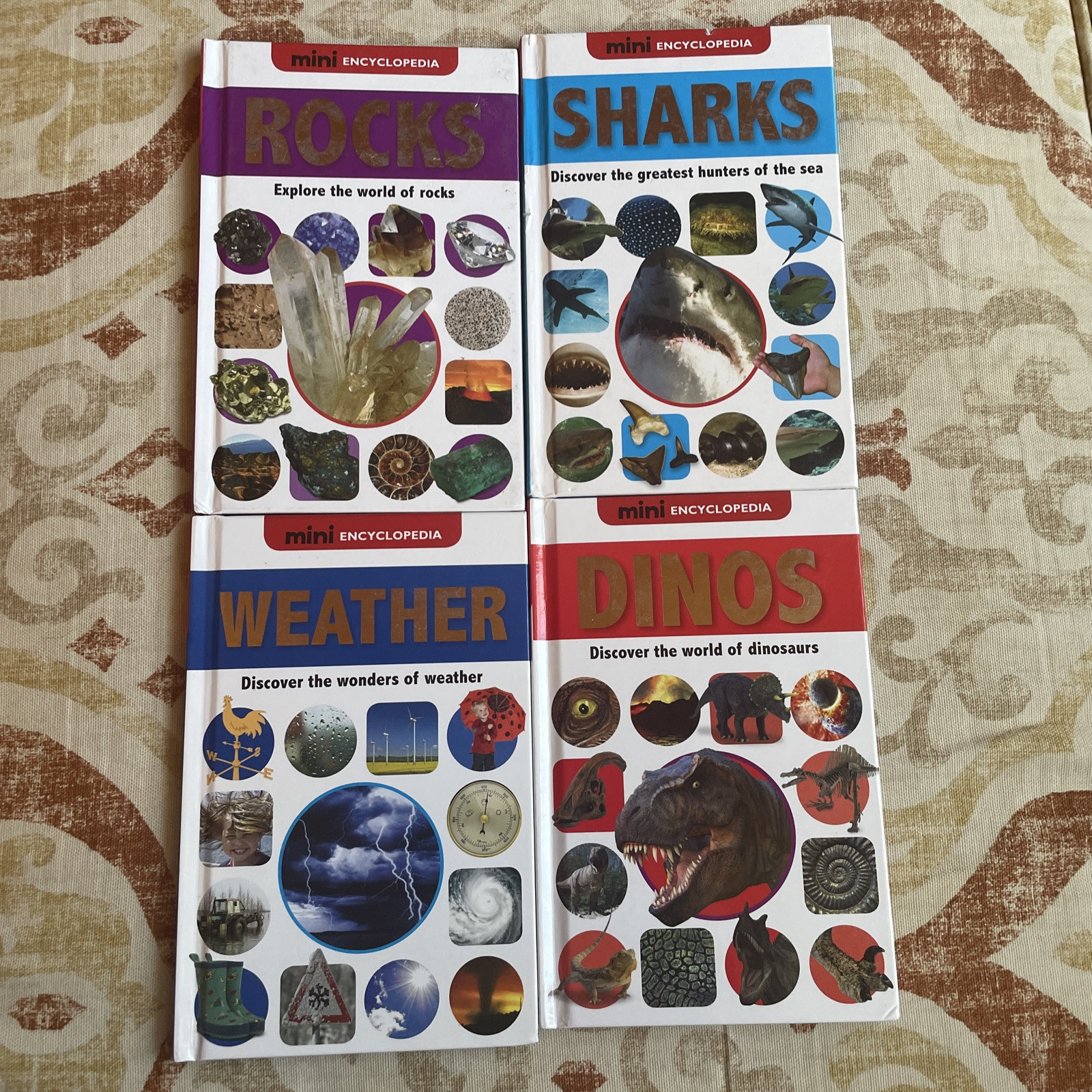 Mini encyclopedia for kids sharks rocks weather dinos make believe ideas