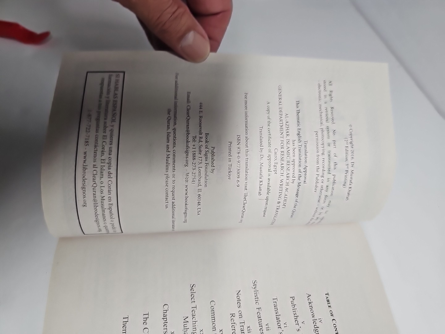 The Clear Quran : A Thematic English Translation by Dr. Mustafa Khattab