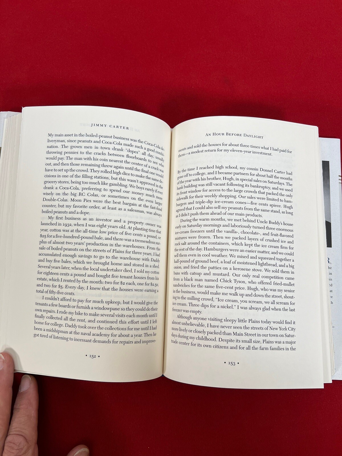 Jimmy Carter SIGNED ‚An Hour Before Daylight: Memories of a Rural Boyhood‘ 2001