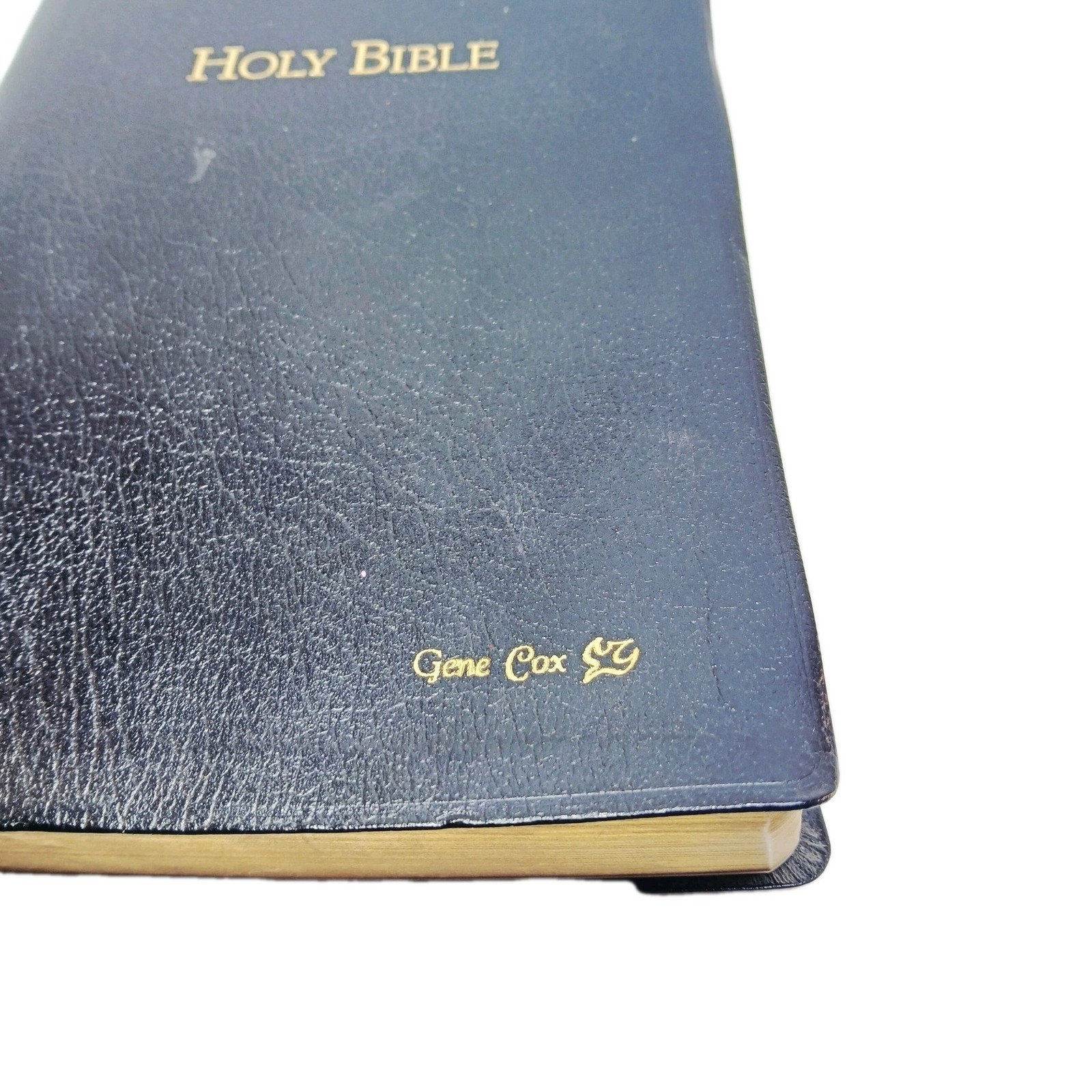 1996 HOLMAN SUPER GIANT HOLY BIBLE Imitation Black Leather Conc & Maps
