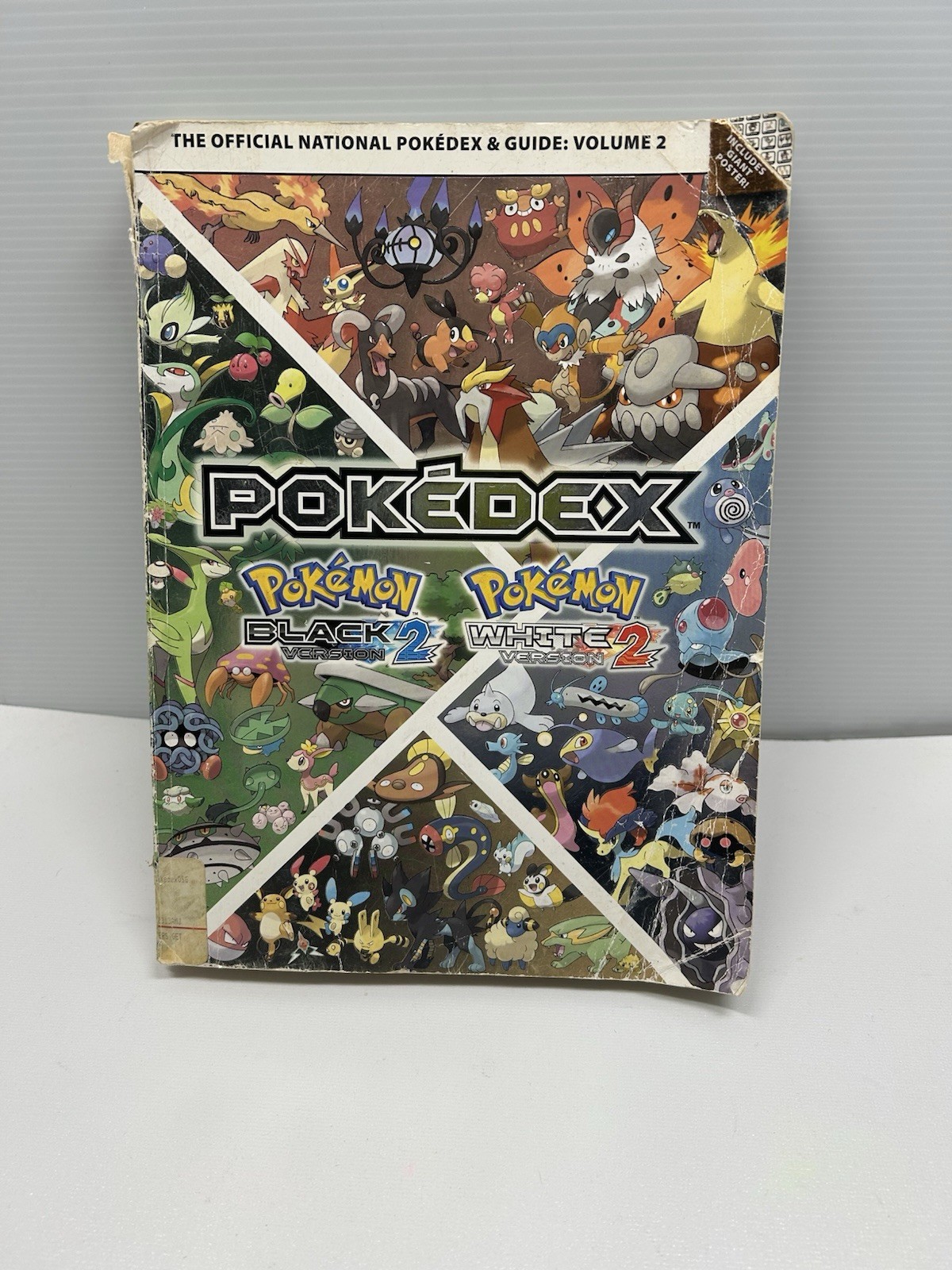 Pokemon Black & White Version The Official National &Pokédex Guide Vol2 W/Poster