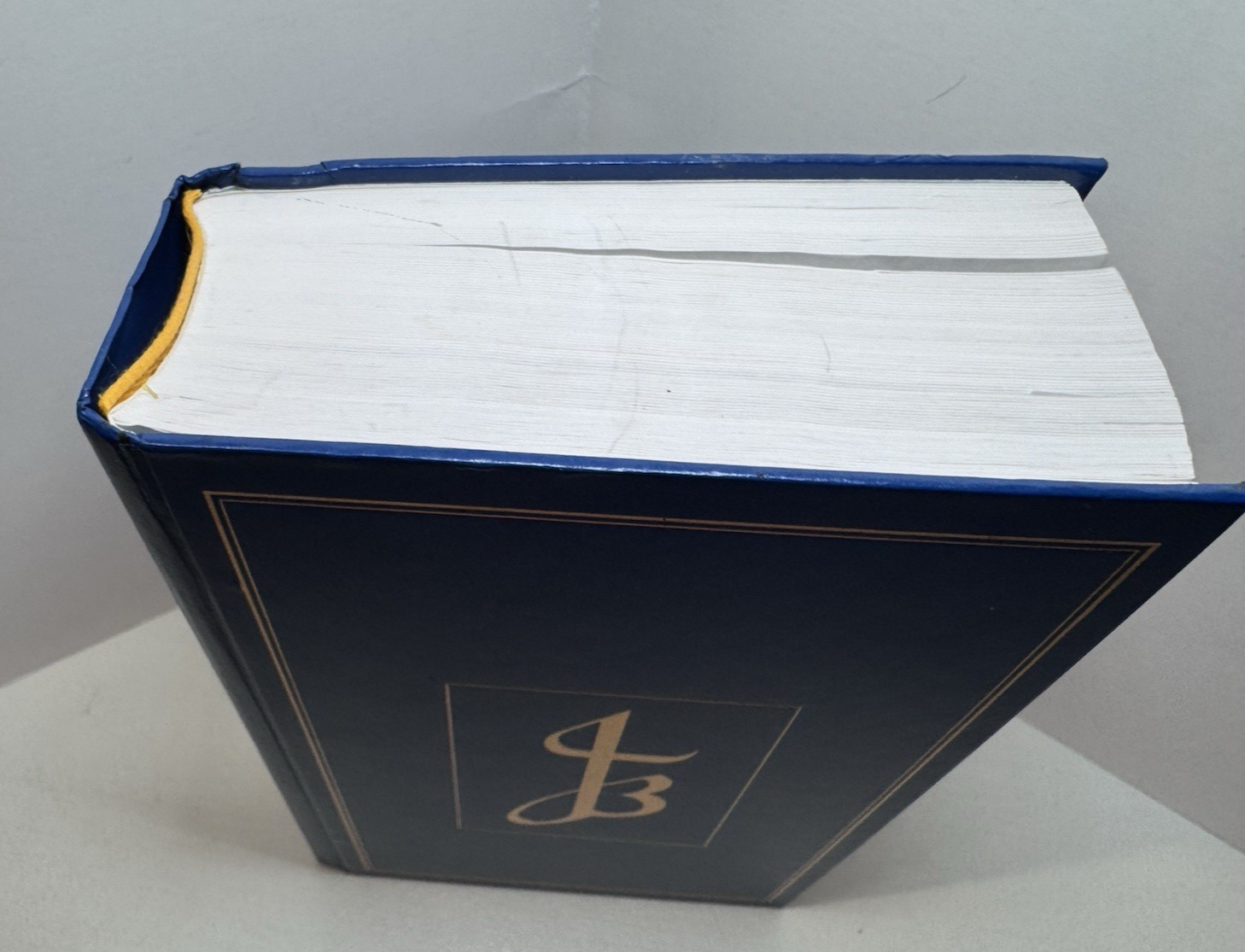 The New Jerusalem Bible Vintage Blue Hardcover Bible 1990 GUC FREE/SHIP!