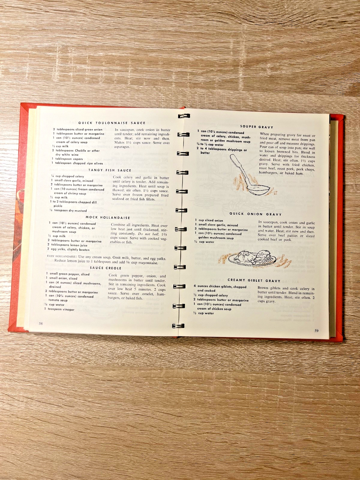 Campbell Cookbook Cooking With Soup Spiral Hardcover Book of 608 Recipes 1970