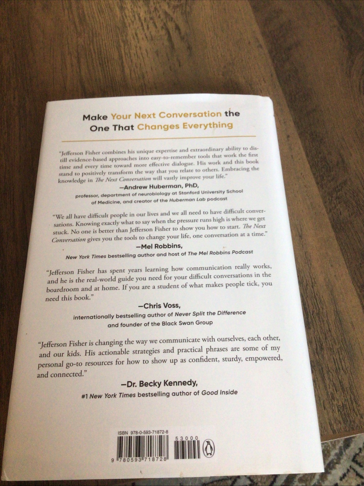 The Next Conversation: Argue Less, Talk More by Jefferson Fisher HC Book