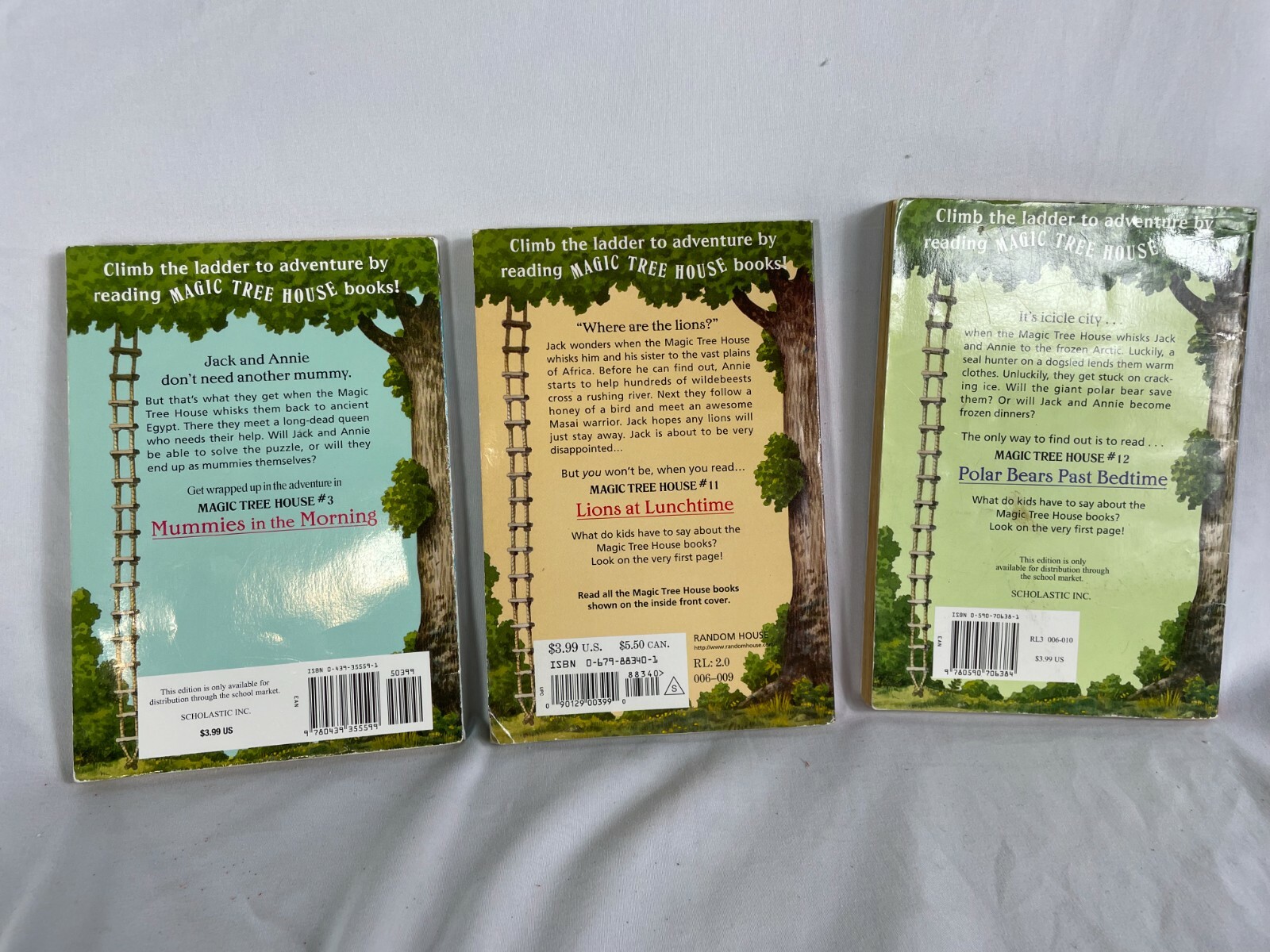Magic Tree House LOT OF 3 Books Mary Pope Osborne