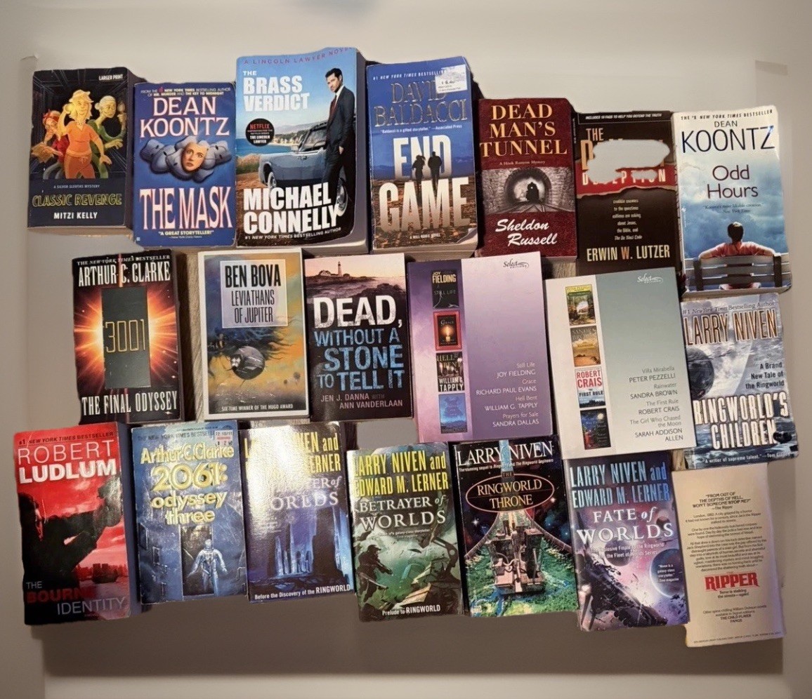 Lot 10 RANDOM Paperback Books + 5 Hardcover! Genre Mix/Suspense/Thriller/Horror