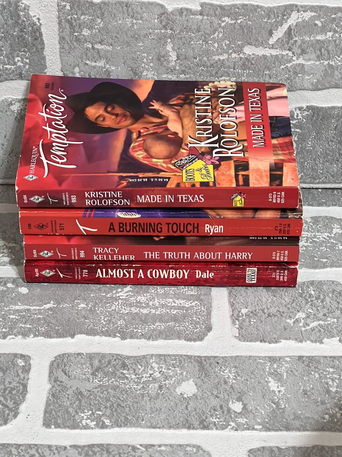 Harlequin Temptation Series Lot Of 4 Paperbacks Books