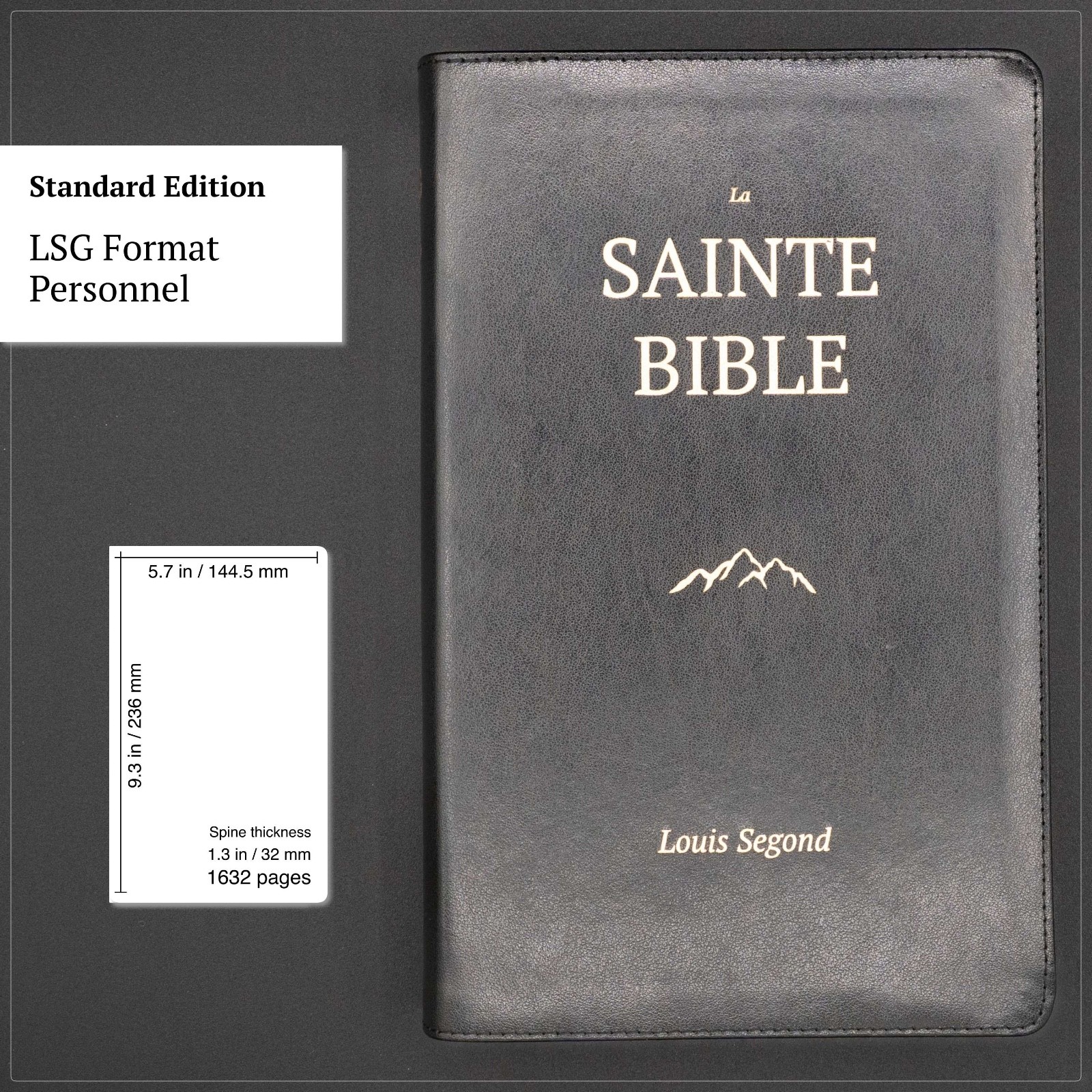 Louis Segond French Bible Large Print – LSG Sainte Bible Noir en Français by SP