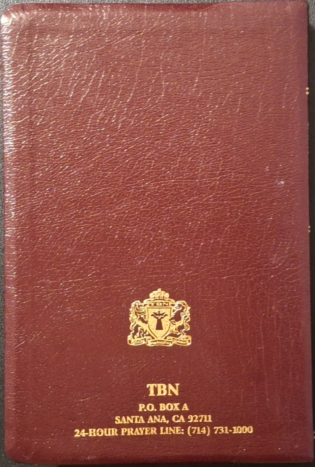 NKJV Holy Bible TBN Special Prophecy Edition 1985 Burgundy Bonded Leather
