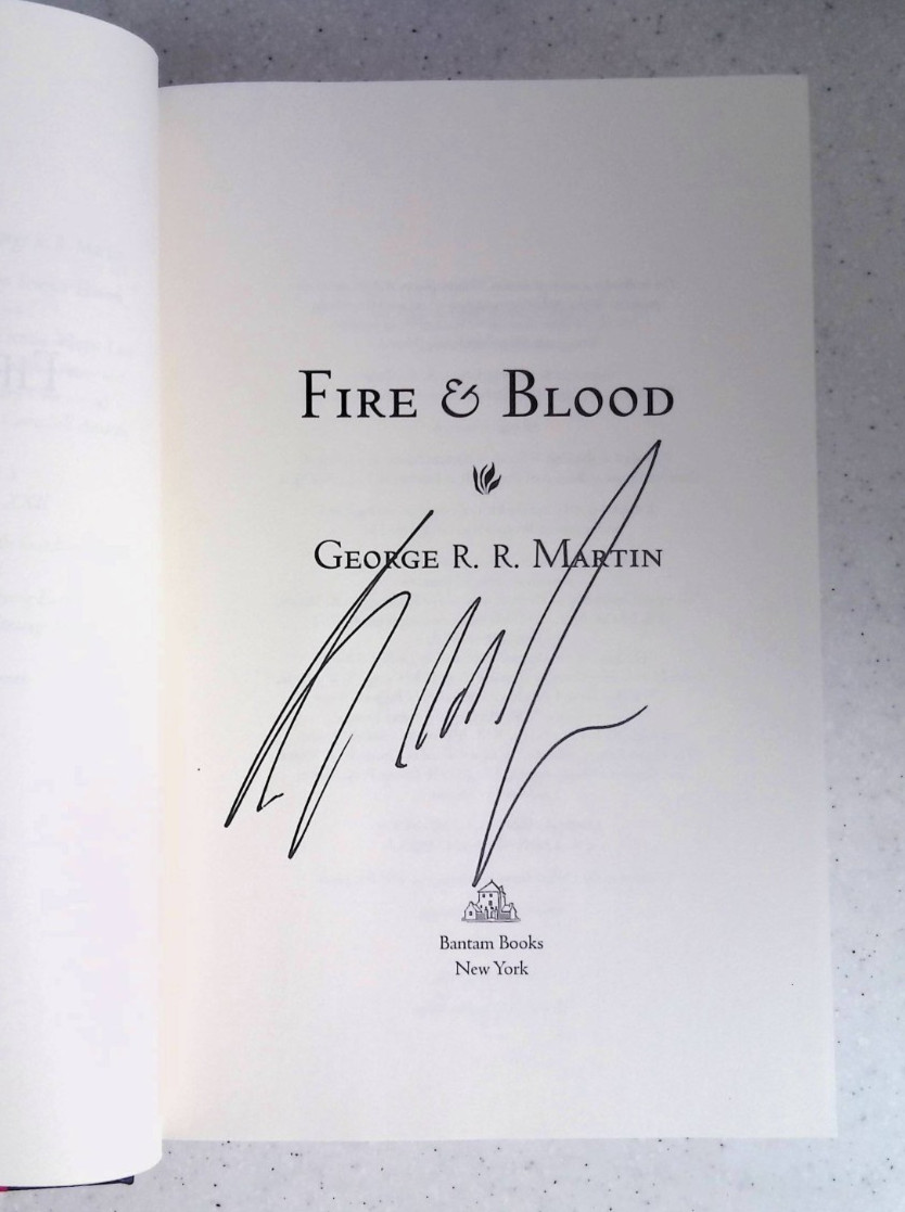 Fire & Blood by George R.R. Martin, Signed, 1st / 1st, HC / DJ, 2018