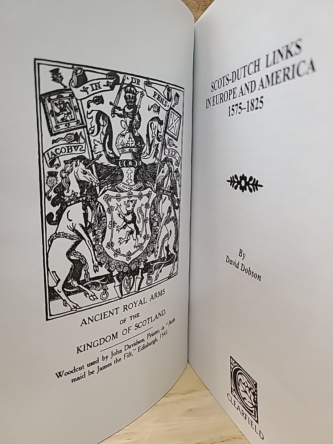 Scots-Dutch Links In Europe And America 1575-1825 By David Dobson