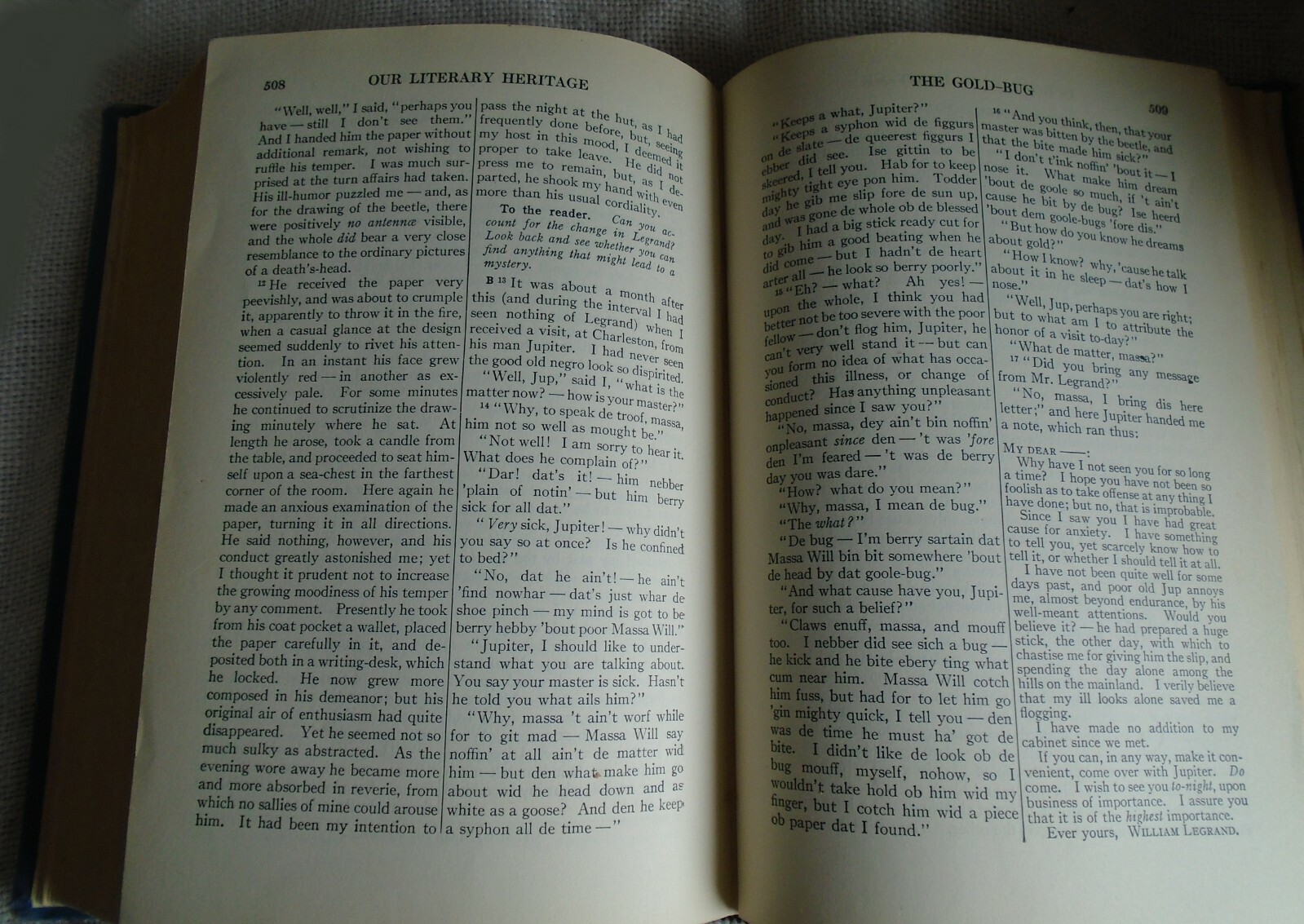 Literature in the Junior High School Book Two 1933 Hardcover Bolenius