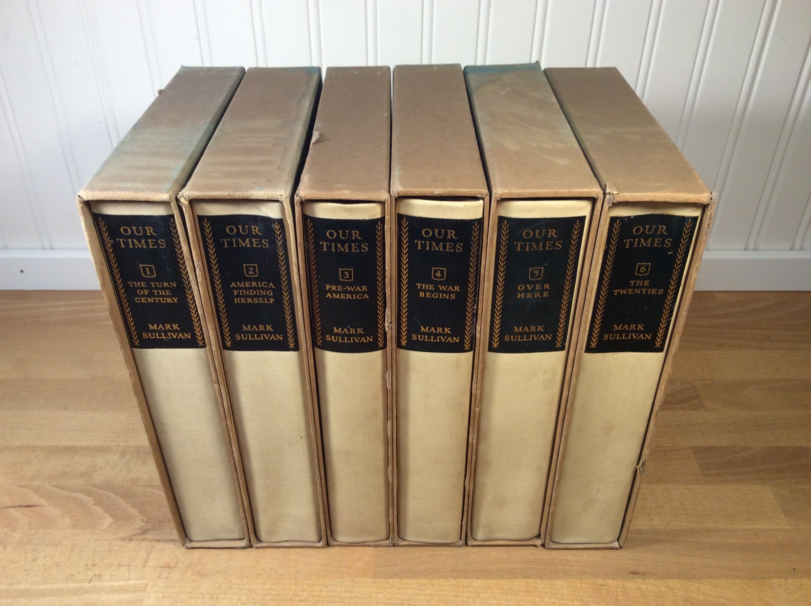 Our Times, 6 Volume Hardcove Set, SIGNED Mark Sullivan, Limited Numbered Edition