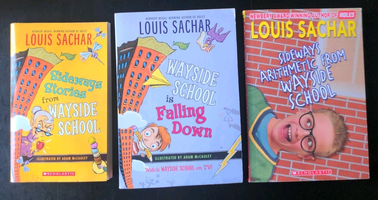 Lot of 6 Louis Sachar PBs- Holes, Wayside School, Bathroom, Jokes