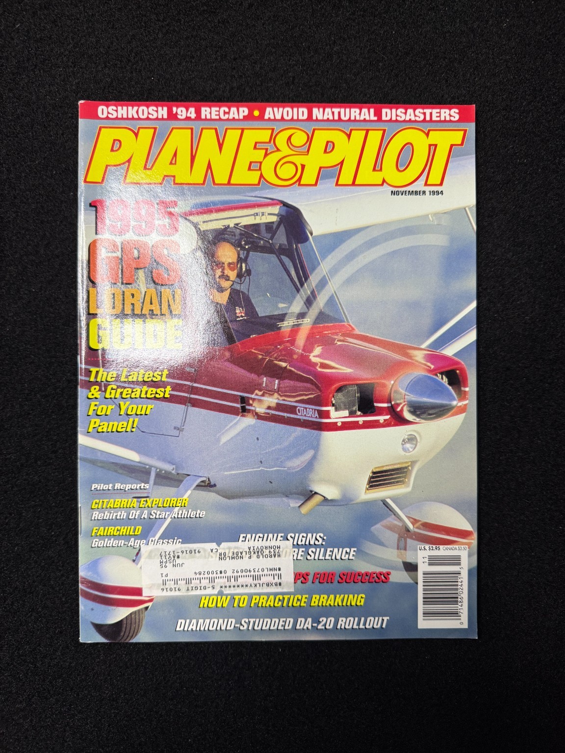 Plane & Pilot Magazine November 1994 GPS Guide Oshkosh Recap Aviation Flight