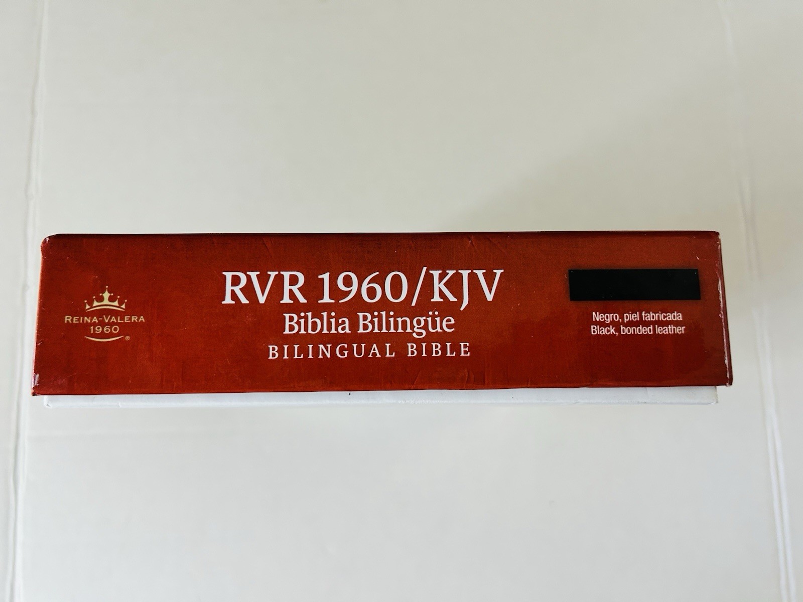 SANTA BIBLIA BILINGUE BIBLE RVR 1960 KJV SEALED BLACK LEATHER New Open/box