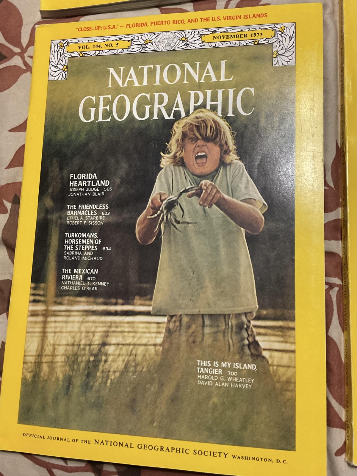 Vintage 1973 National Geographic Magazine Lot Sept Oct Nov Dec Vol 144 3-6 Mags