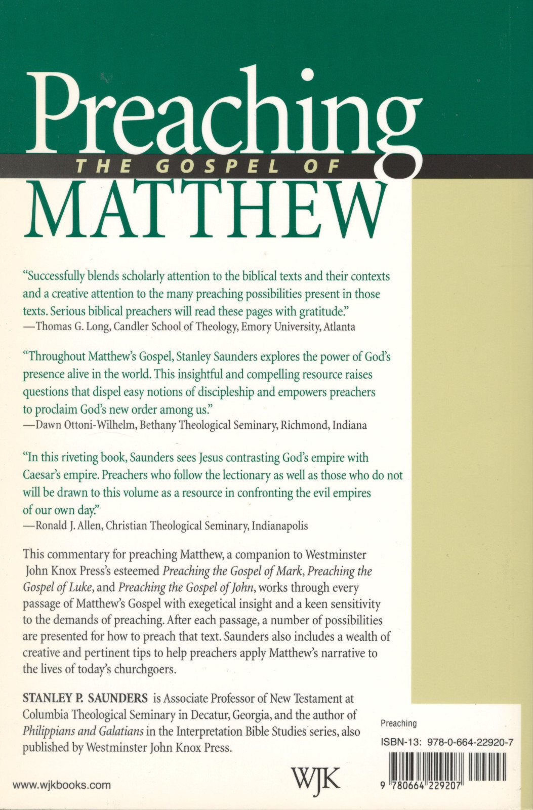 4 Books – Preaching the Gospel of John, Mark, Matthew & Luke – Brand New Set