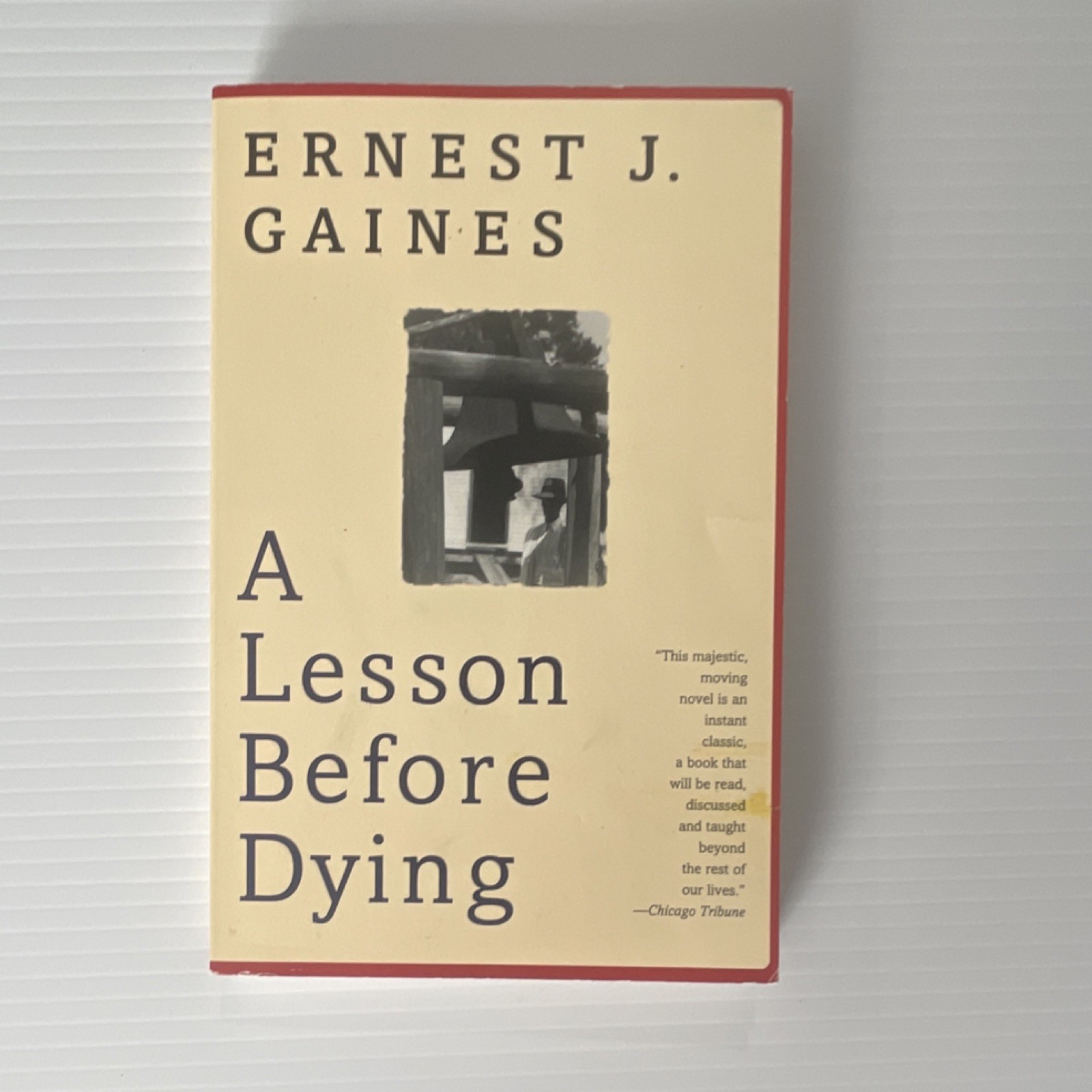 A Lesson Before Dying by Ernest J. Gaines Vintage Books Paperback African Ameri…