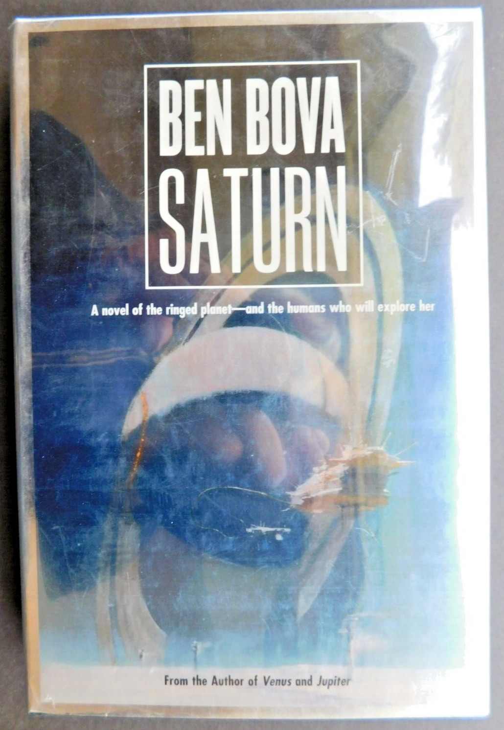*SIGNED* BEN BOVA high grade 2003 collectible hardcover w/mylar SATURN 402 pages
