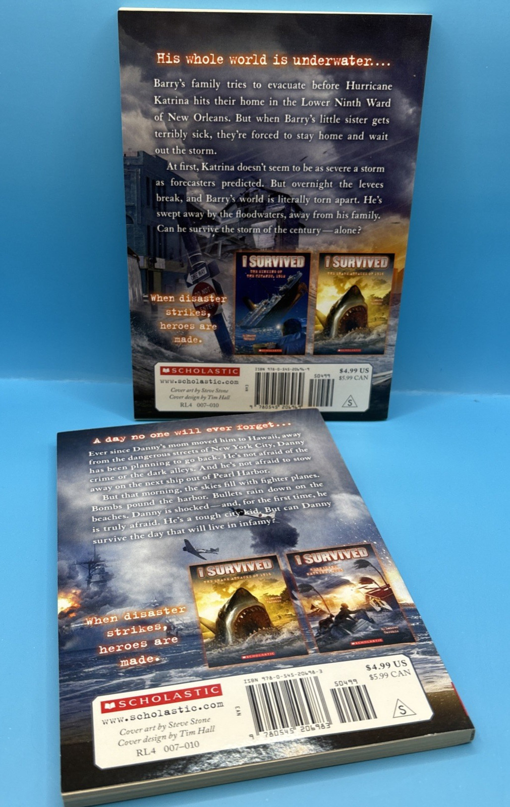 2010s Lot of 15 „I Survived“ Scholastic Chapter Paperback Books- New, Never Read