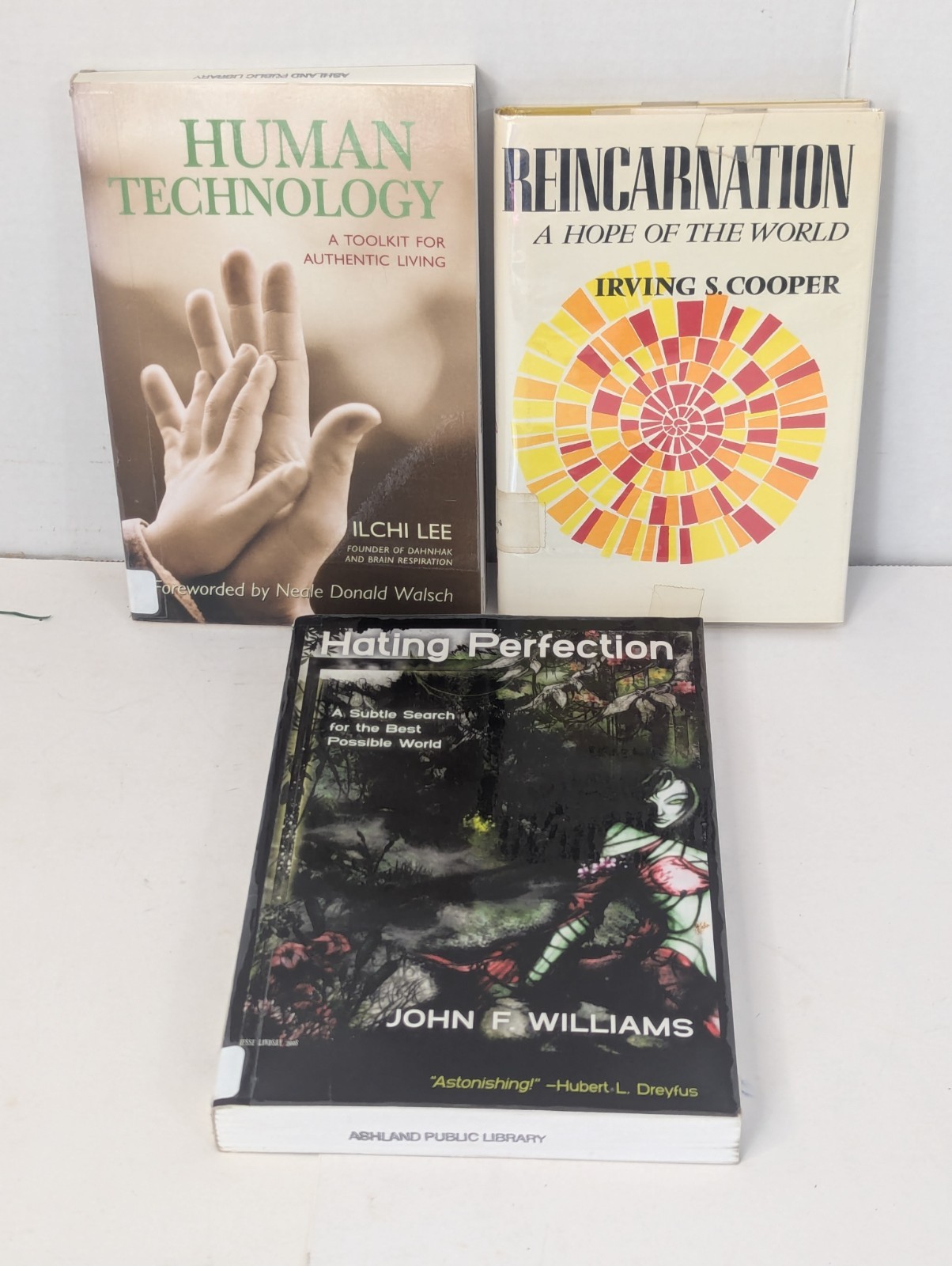 Lot Of 3 Non-fiction Research Self-help Humanism Spiritual Books