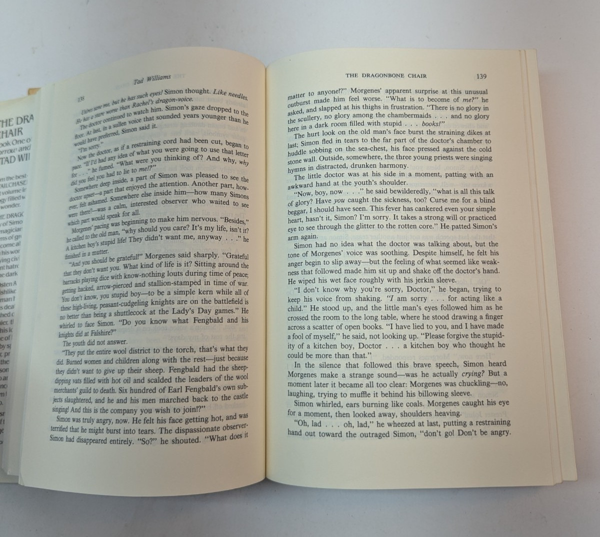 The Dragonbone Chair by Tad Williams Hardcover DJ 1988 BCE Book Club Edition VTG