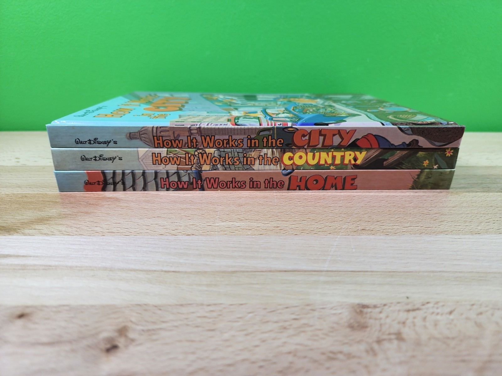 Walt Disney’s How it Works in The Country Home City 80s Vintage Lot 3 Hardcover