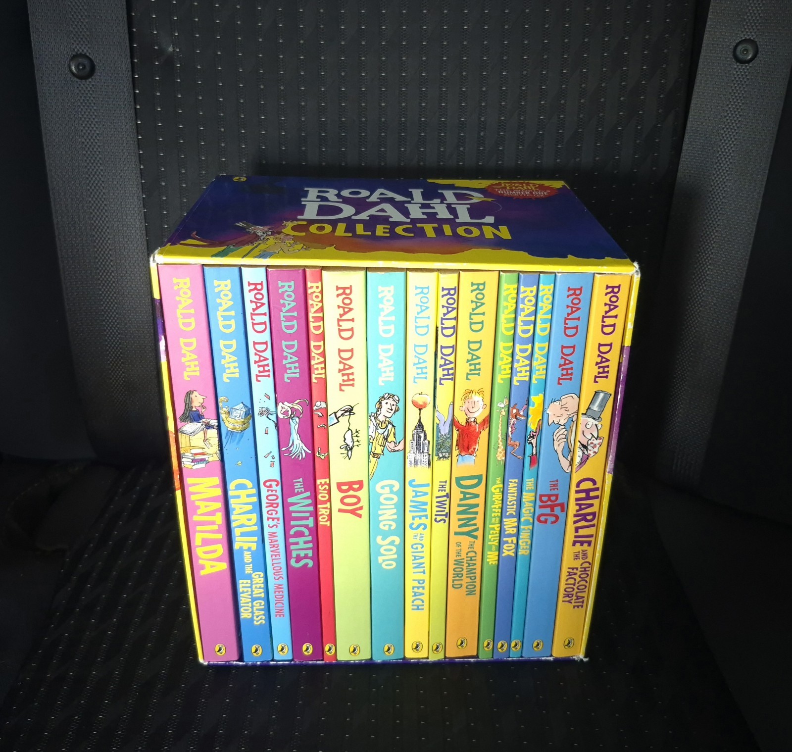 Roald Dahl Collection Box Set 15 Books Paperback Matilda BFG Charlie Factory