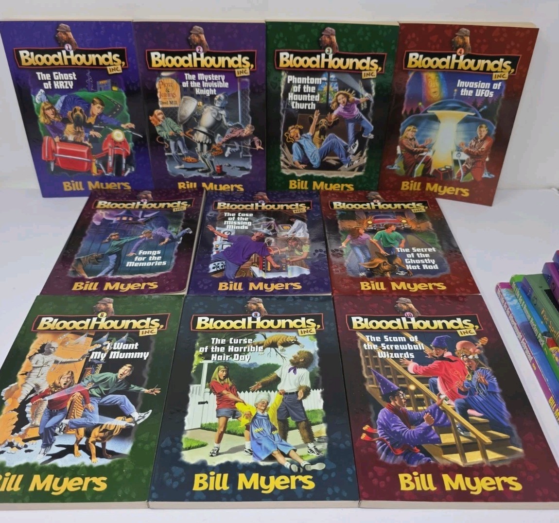 Lot of 15 Bill Myers Books BLOODHOUNDS, INC. 1-10, My Life As… Forbidden Doors