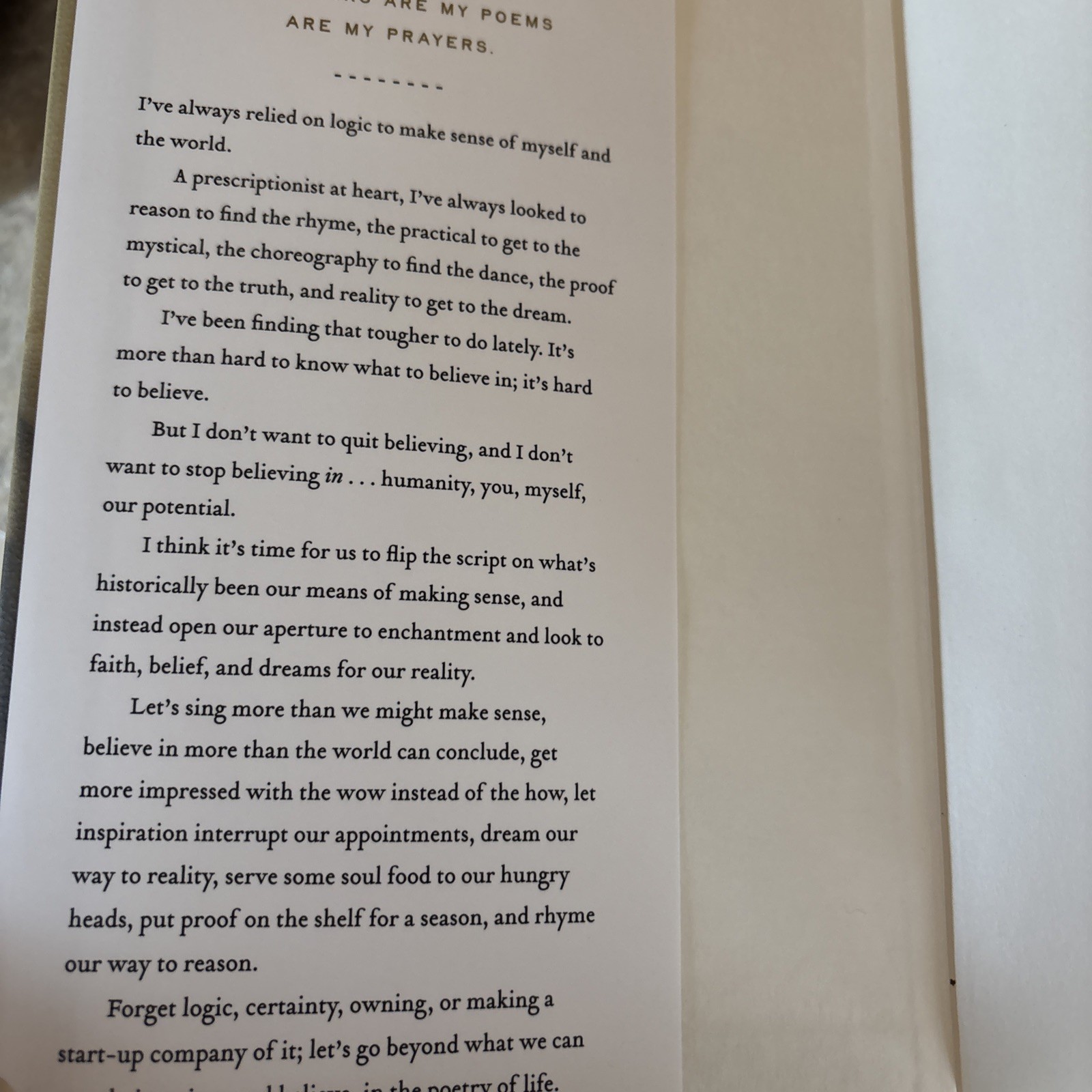Poems & Prayers Hardcover Matthew McConaughey 2025 #1 NYT Bestseller Like New