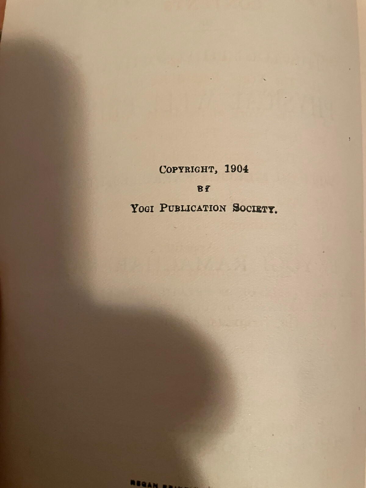 Hatha Yoga Philosophy Of Physical Well-Being Yogi Ramacharaka Hardcover 1904