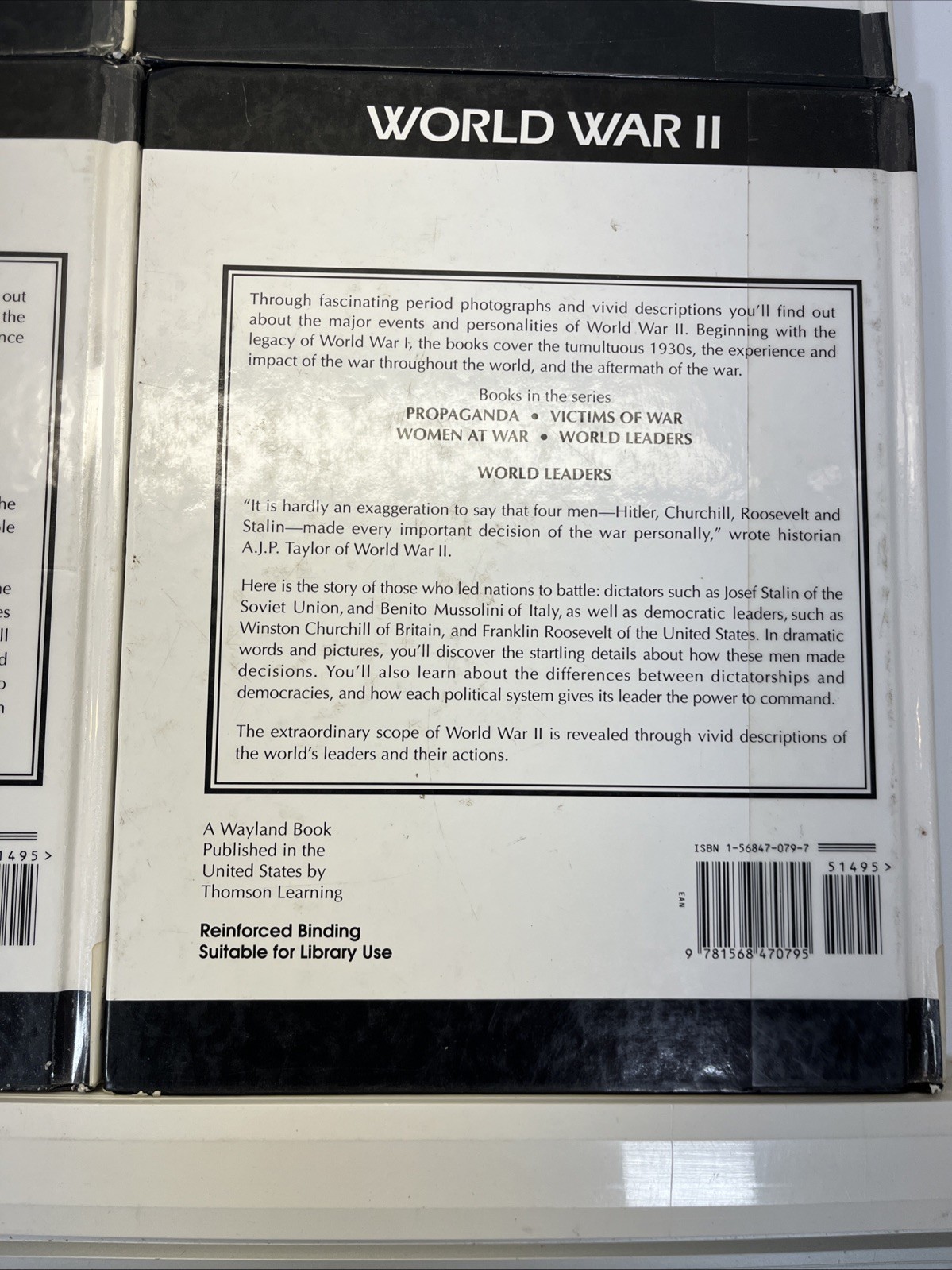 5 Library Edition World War II „Victims of War“ “ World Leaders“ „Propaganda“