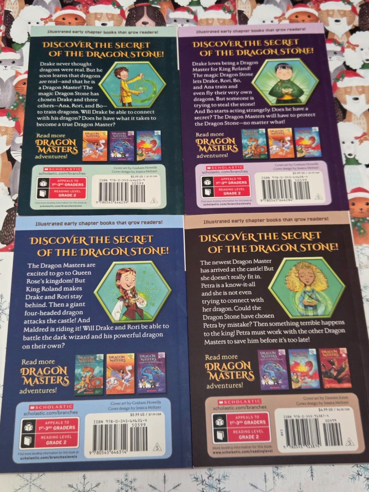 DRAGON MASTERS – TRACEY WEST – LOT OF 4 PAPERBACK BOOKS – SEE PHOTOS FOR TITLES