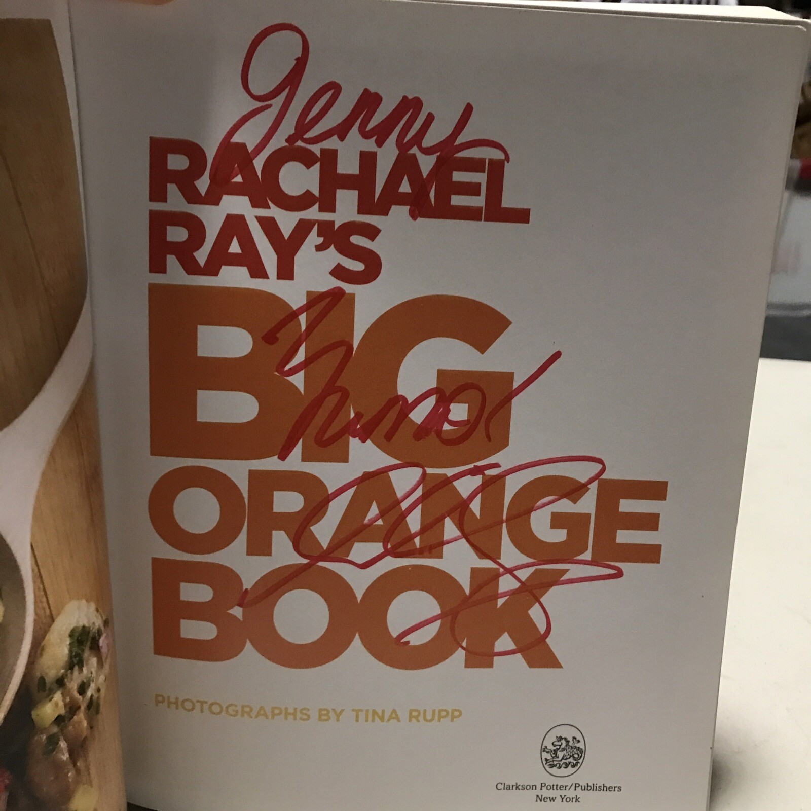 ***Signed*** Rachael Ray’s Big Orange Book Cookbook Signed (3lb) First Edition