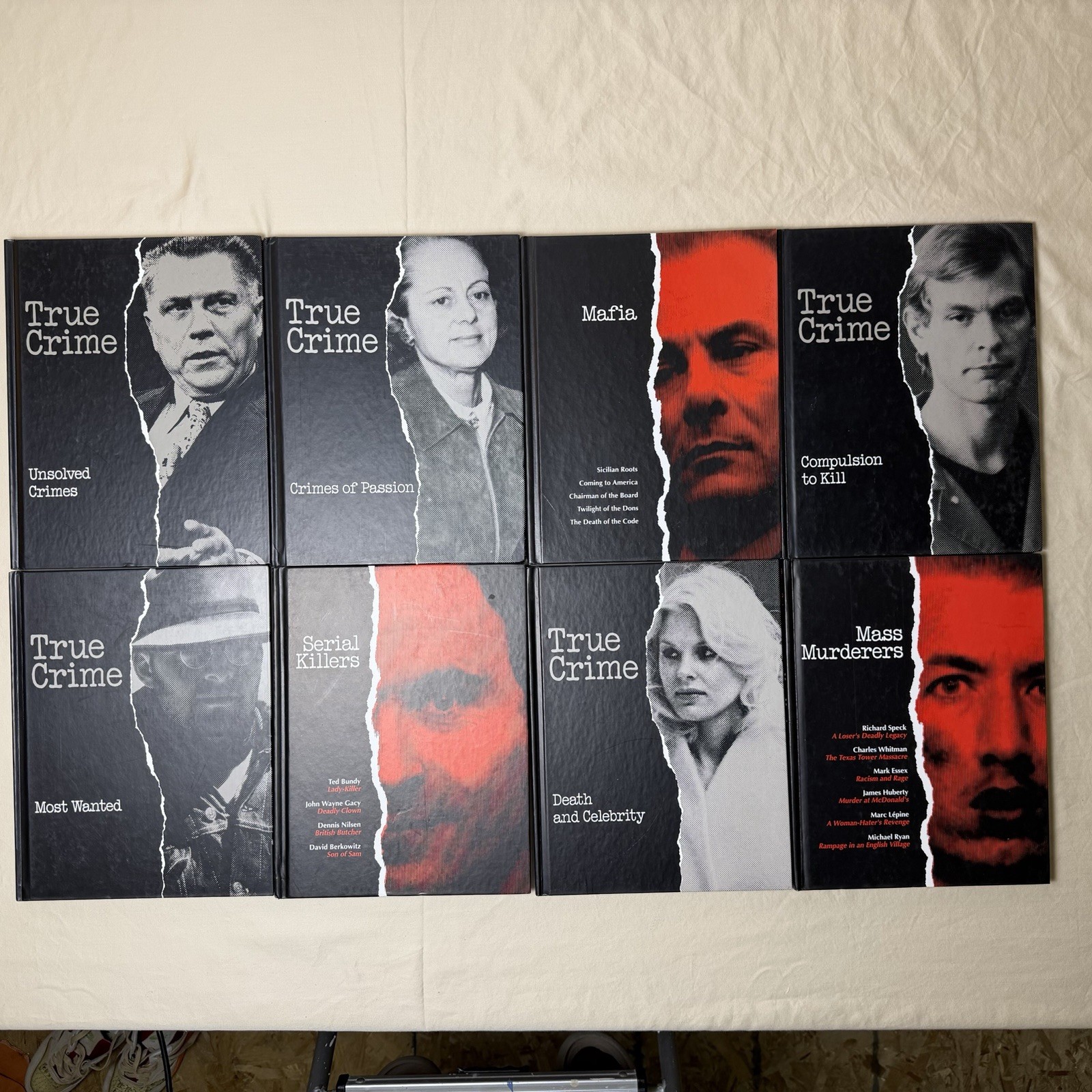 Time-Life Books True Crime Complete Set Of 9 Books Murders Killers Mafia Death