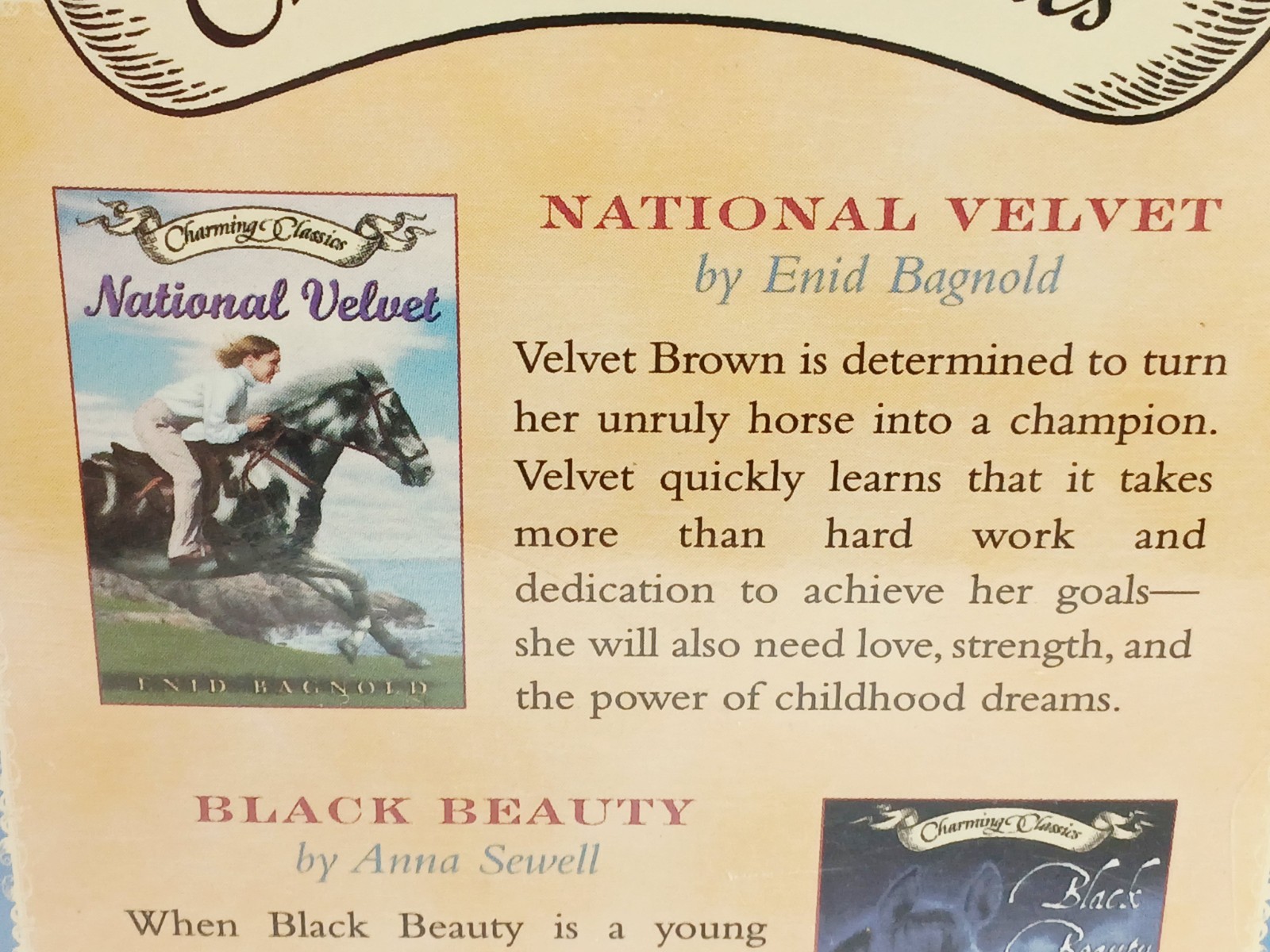 C. Classics Horse Themed 3 Book Boxed Set=with Charm Necklace=Ages 8-12=New