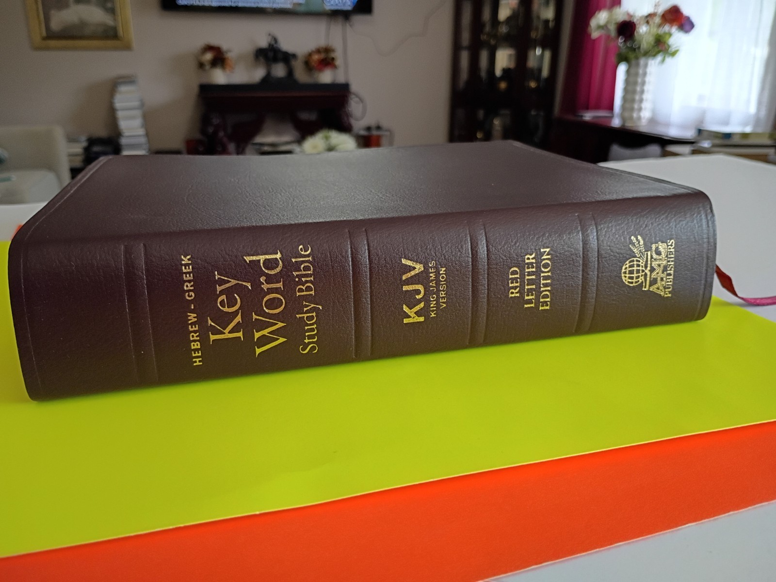 AMG KJV Hebrew-Greek Key Word Study Bible Warren Patrick Baker Bonded Index maps