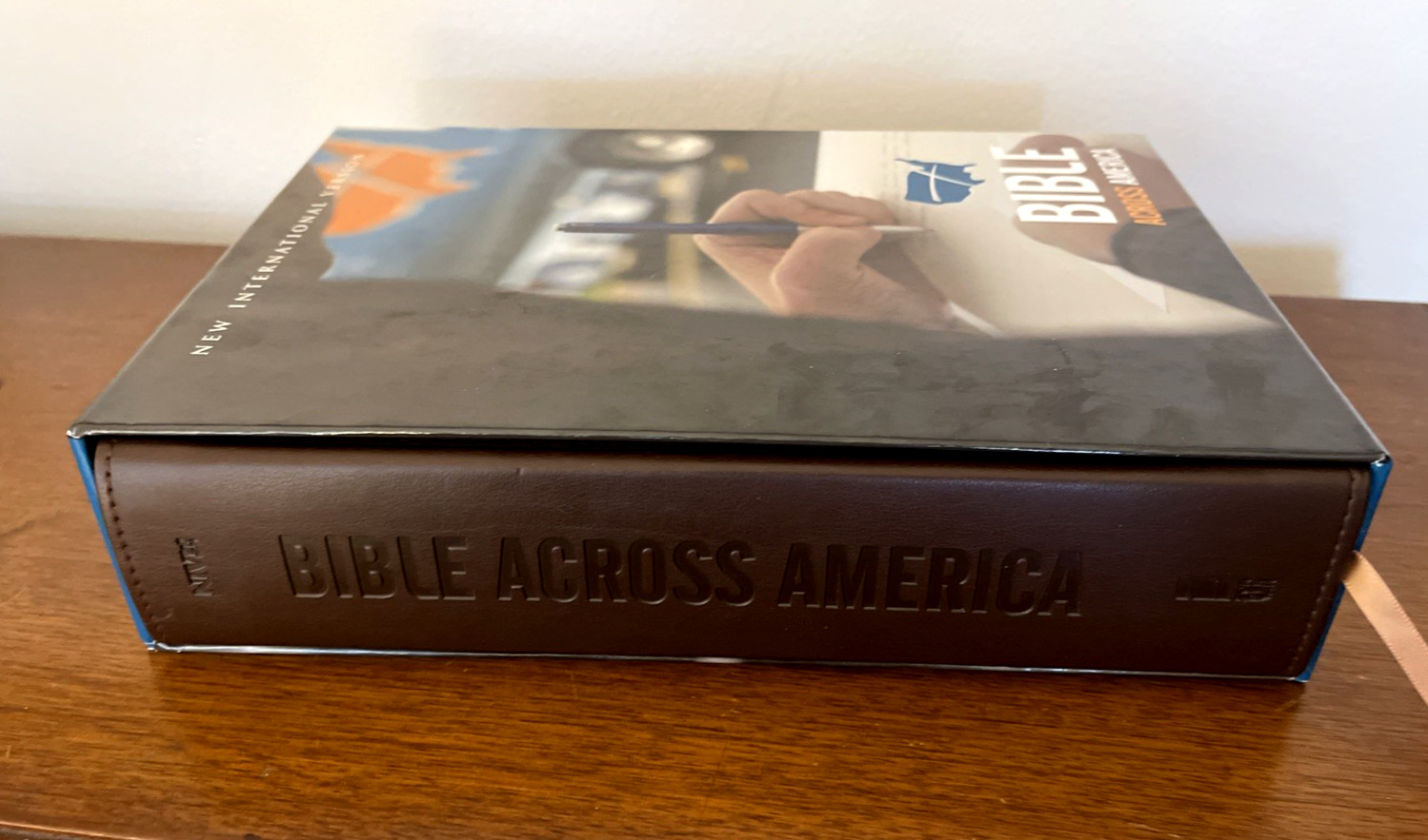 NIV Bible Across America by Zondervan Staff (2009, Leather) Very Good