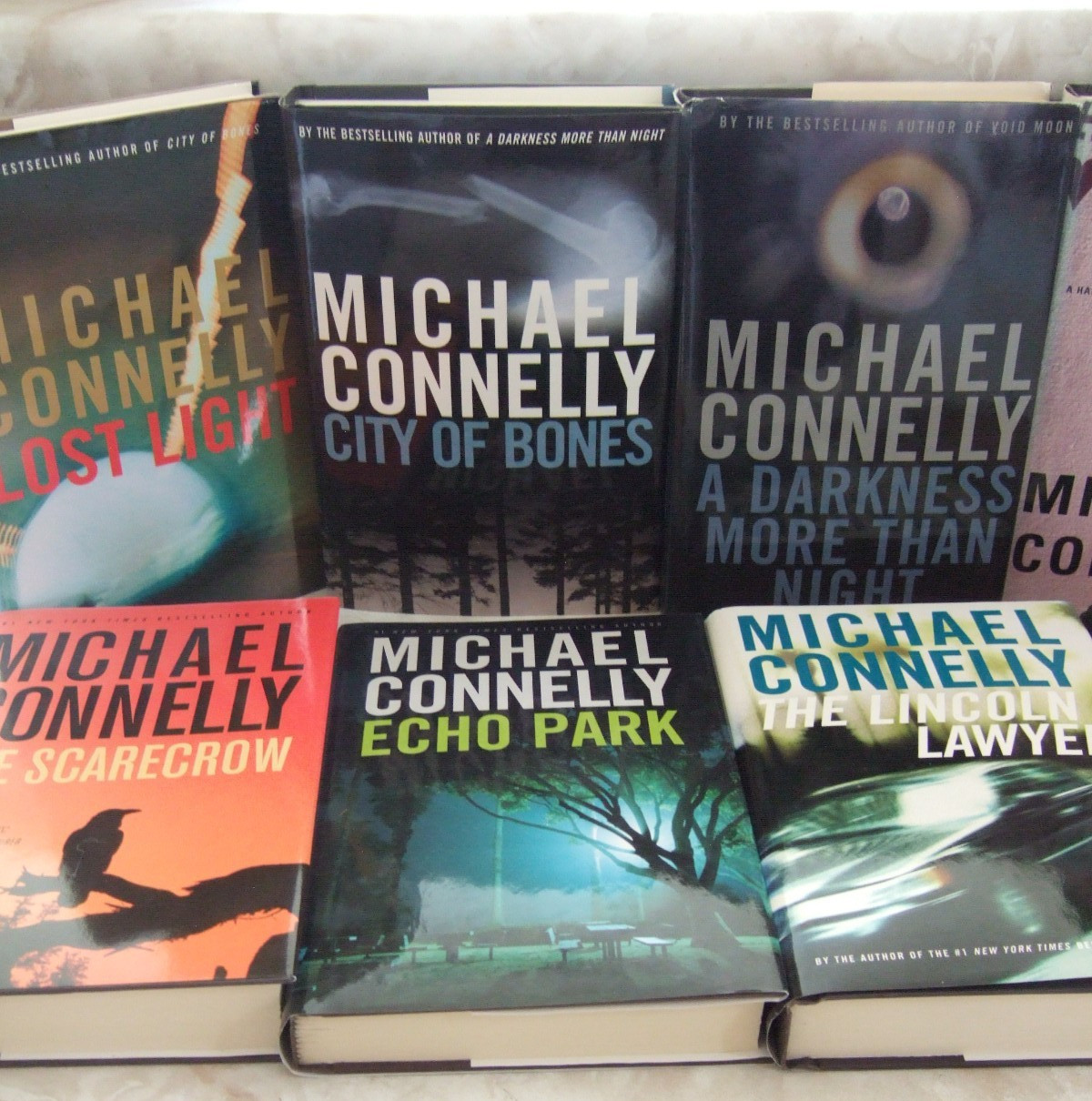 MICHAEL CONNELLY LOT OF 9 HARRY BOSCH SERIES BOOKS HARDCOVERS w/DUST JACKETS