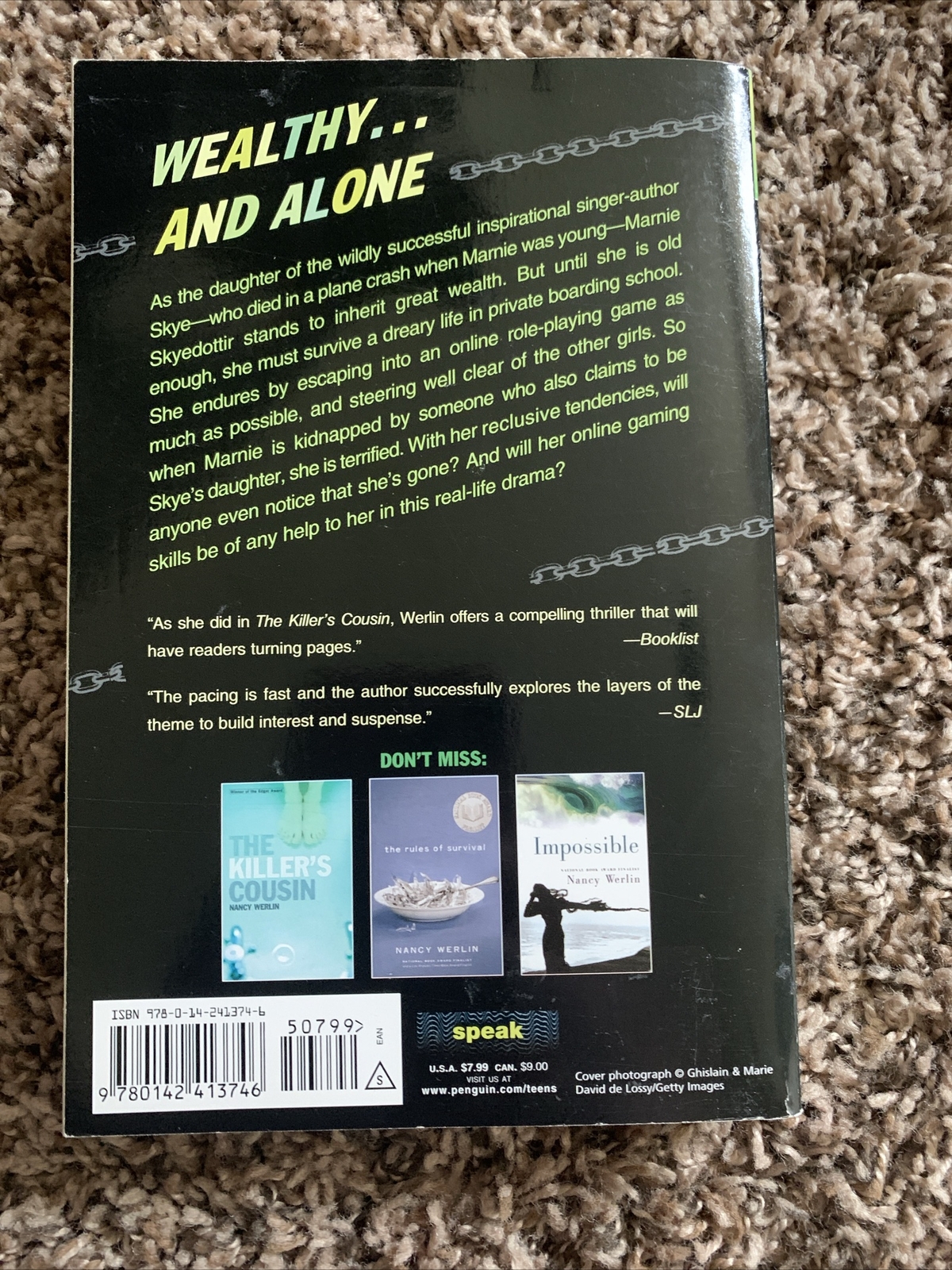 Locked Inside by Nancy Werlin (2009, UK-B Format Paperback)