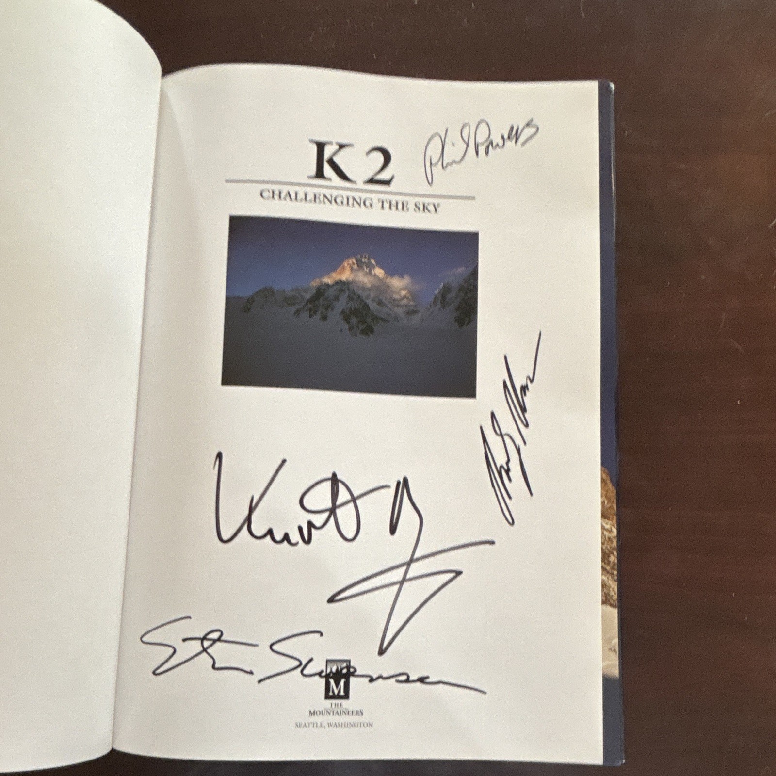 K2: Challenging the Sky Signed Hardcover w/ Dust Jacket Mantovani & Diemberger