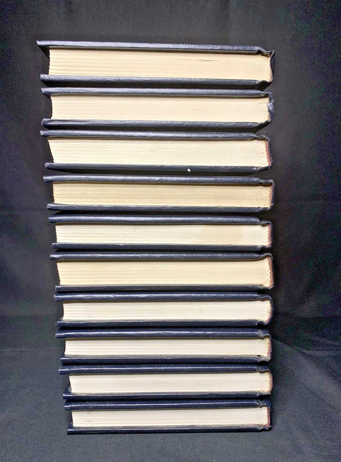 Lot of 10 Agatha Christie Bantam Mystery Collection Black Leatherette Books HC