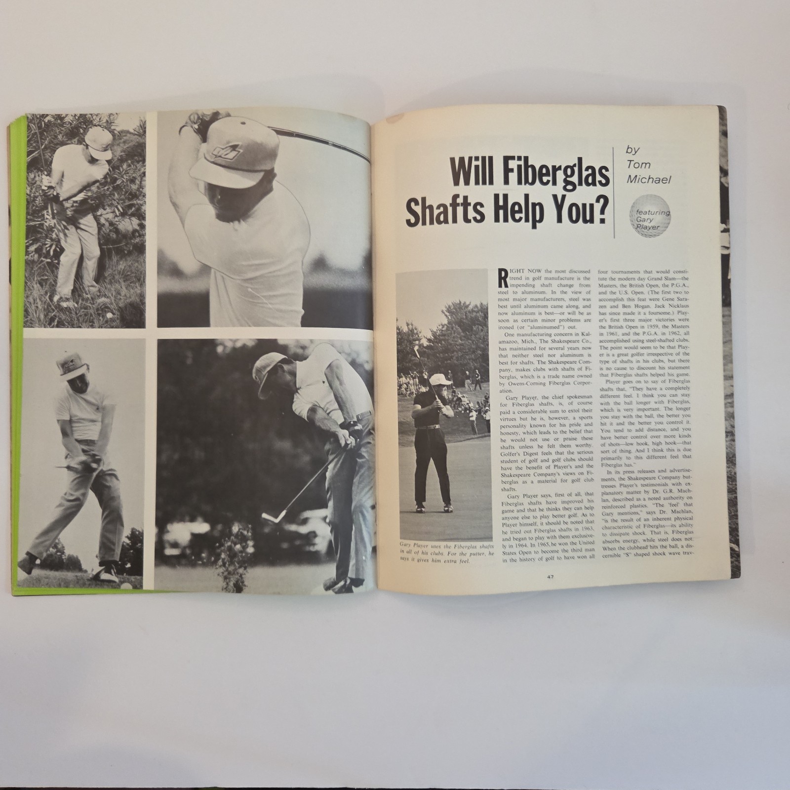 “124 Golf Lessons by Gary Player” ~ Trade Paperback 1968